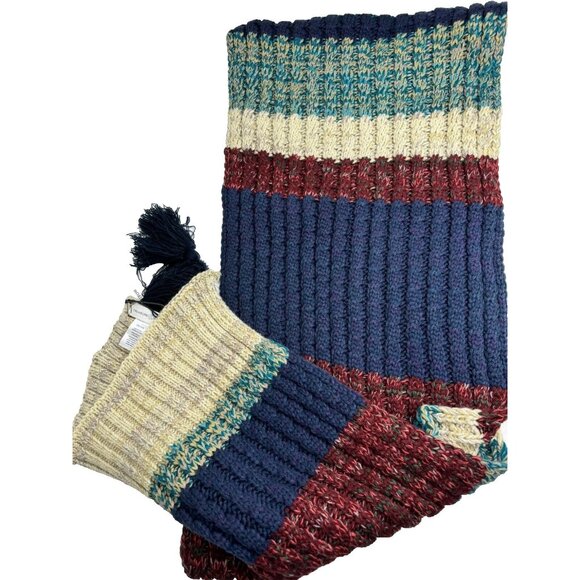 Treasure & Bond Women's Striped Long Tassel Scarf Multicolor One Size - Picture 15 of 16